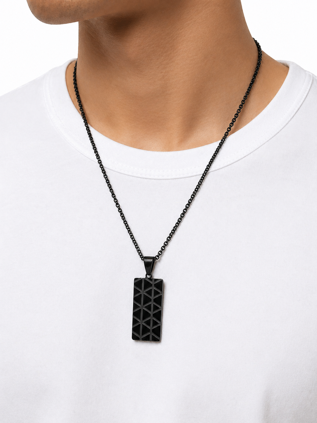 VELAR™ Geometry Pendant - Black