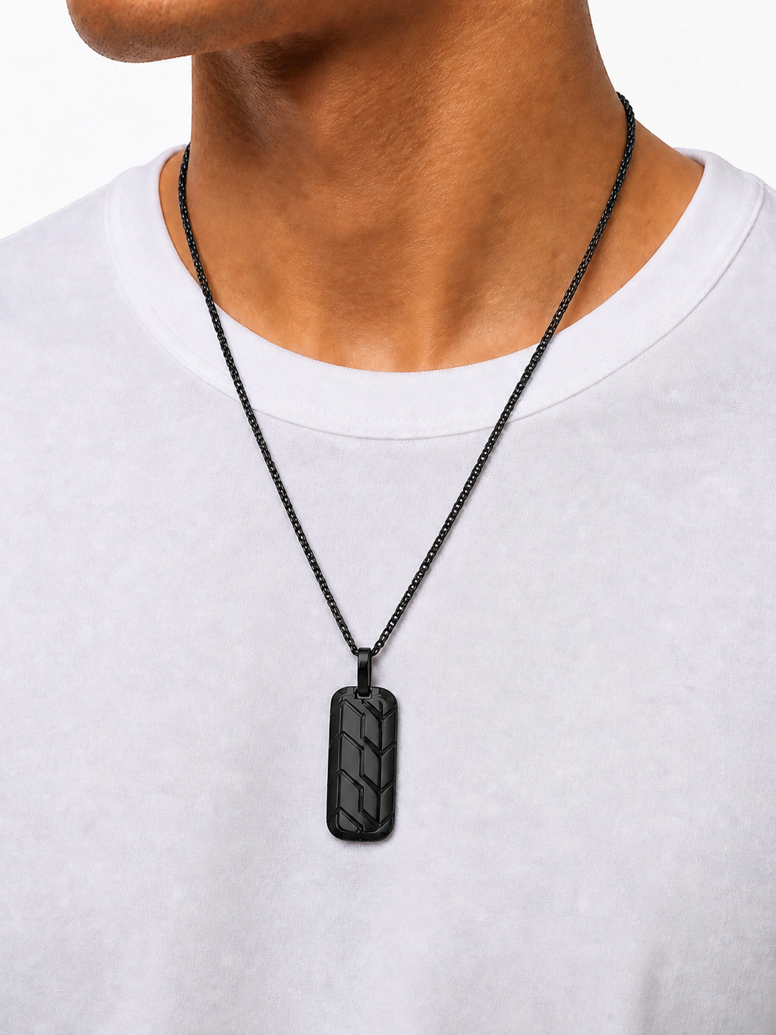 VELAR™ Chevron Pendant - Black