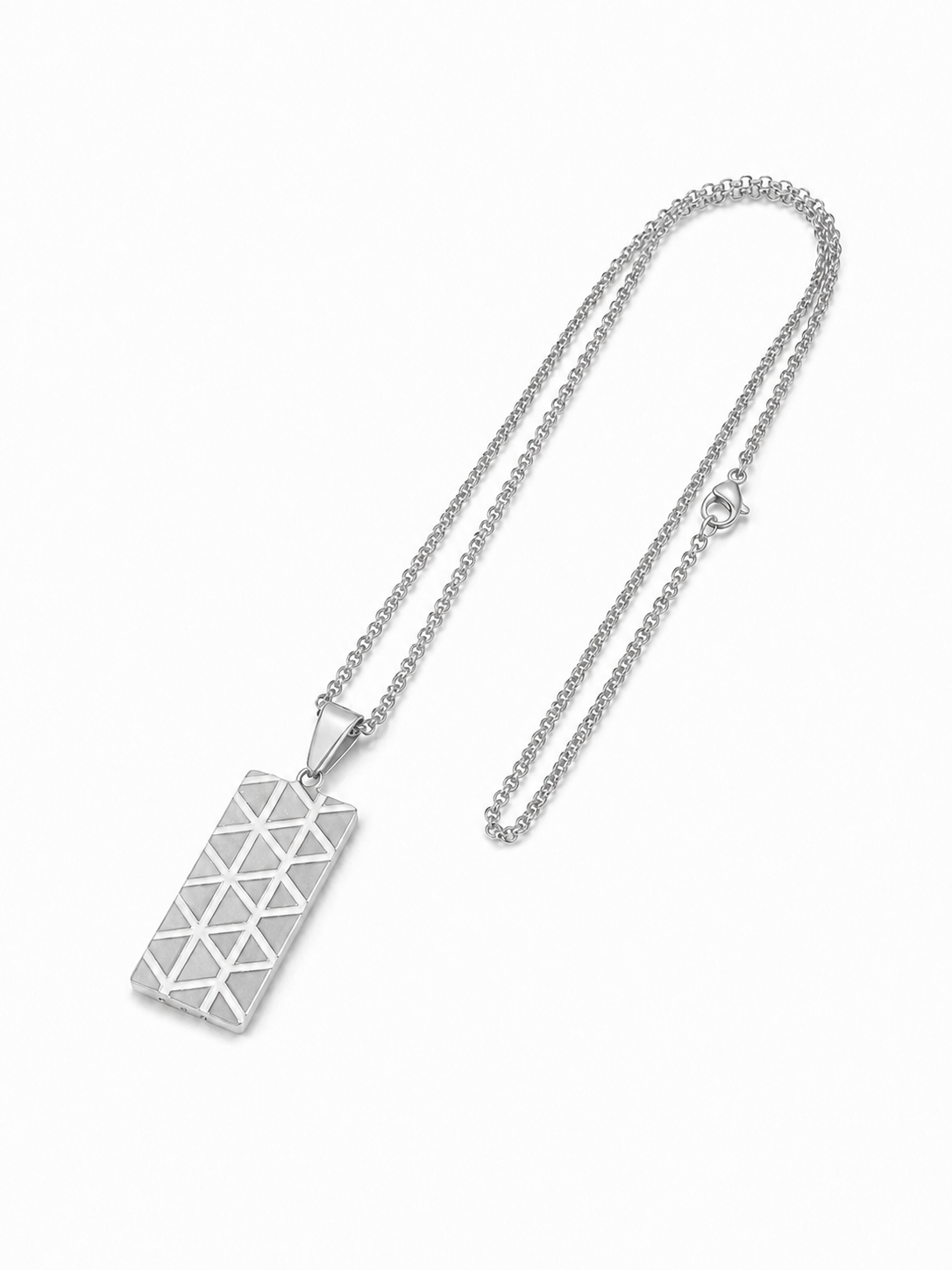 VELAR™ Geometry Pendant - Silver