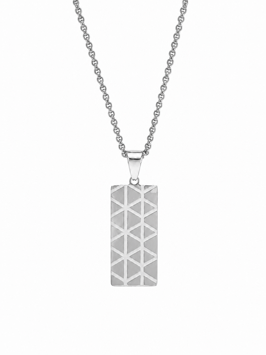 VELAR™ Geometry Pendant - Silver