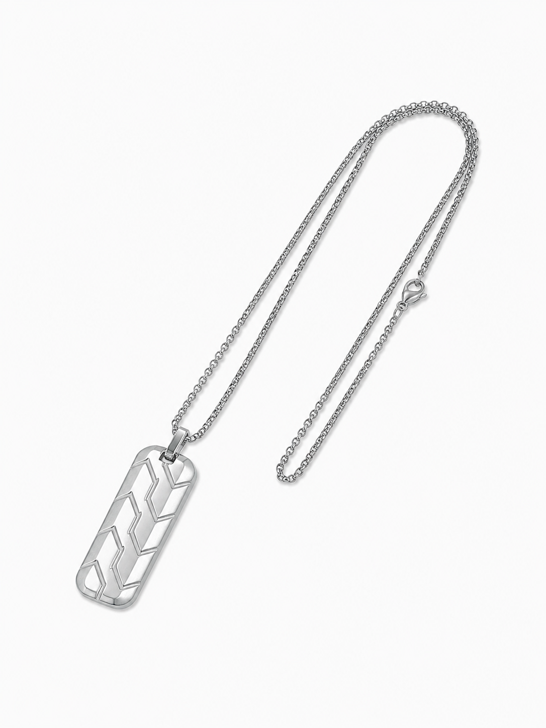 VELAR™ Chevron Pendant - Silver