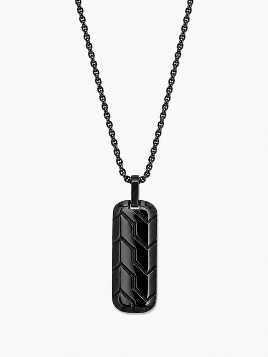 VELAR™ Chevron Pendant - Black